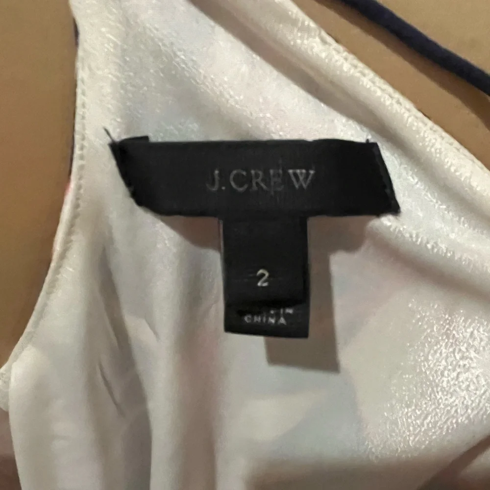 J. Crew Floral Silk Halter Midi Dress in Hawaiian Print, size 2